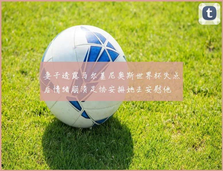 妻子透露马尔基尼奥斯世界杯失点后情绪崩溃足协安排她去安慰他